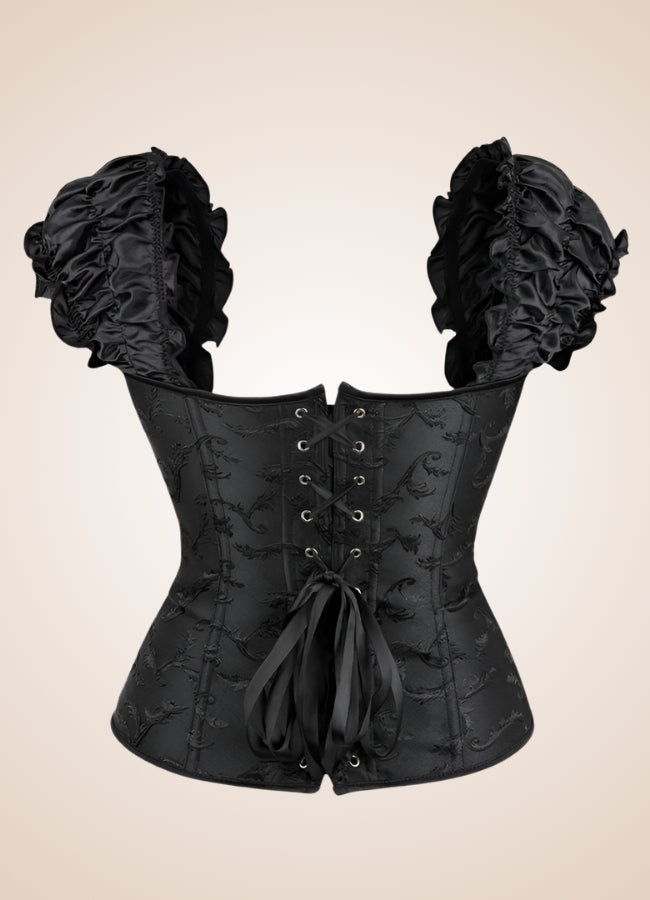 Gothic Steampunk Ruffled Corset - Steampunk Australia