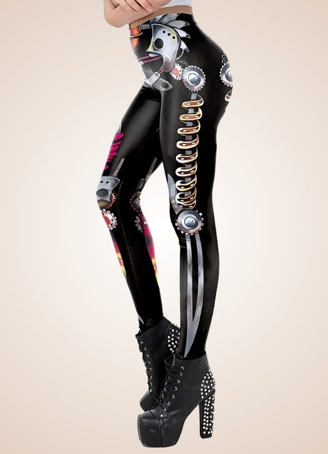 Steampunk Skeleton Legging - Steampunk Australia