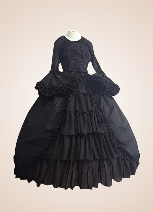 Vintage Victorian Ruffled Steampunk Dress - Steampunk Australia
