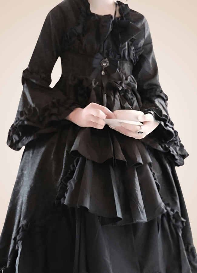 Vintage Victorian Ruffled Steampunk Dress - Steampunk Australia