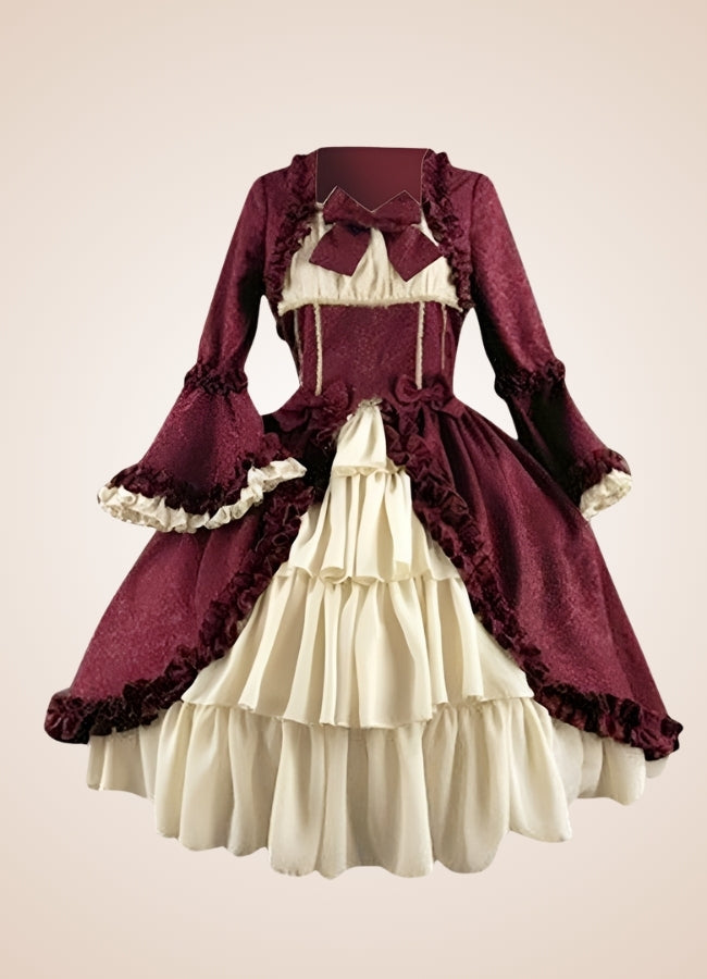 Vintage Victorian Ruffled Steampunk Dress - Steampunk Australia