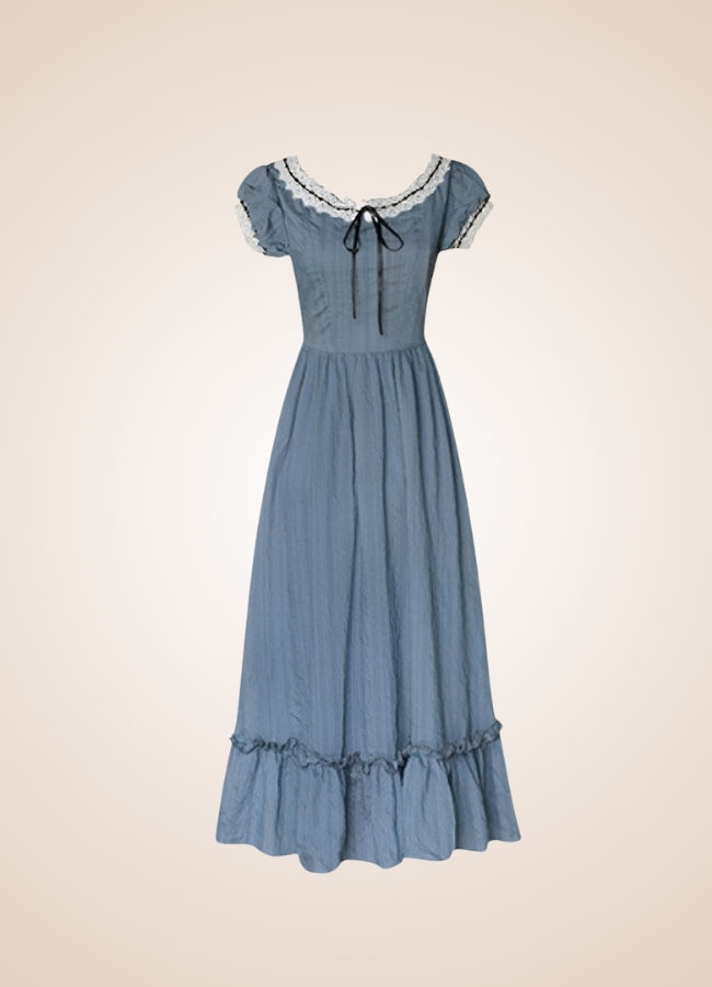 Woman's Blue Medieval Chemise - Steampunk Australia