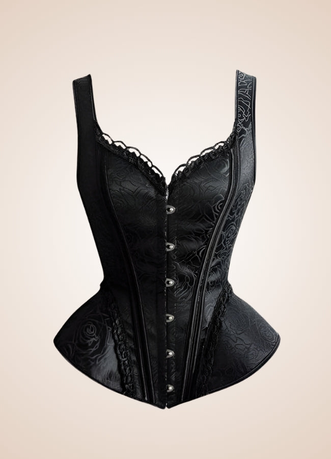 Black Victorian Steampunk Corset - Steampunk Australia