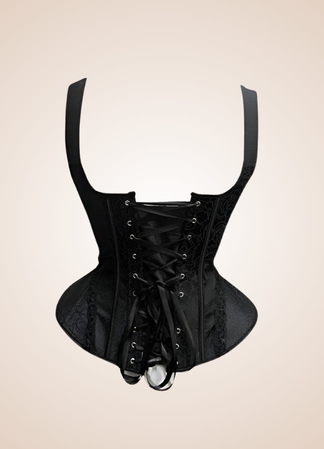 Black Victorian Steampunk Corset - Steampunk Australia