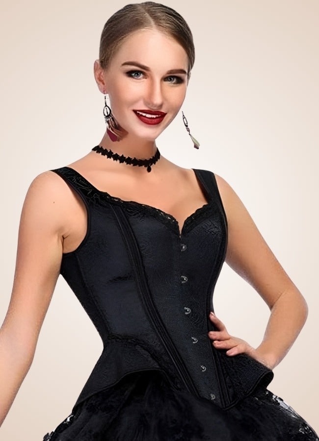Black Victorian Steampunk Corset - Steampunk Australia