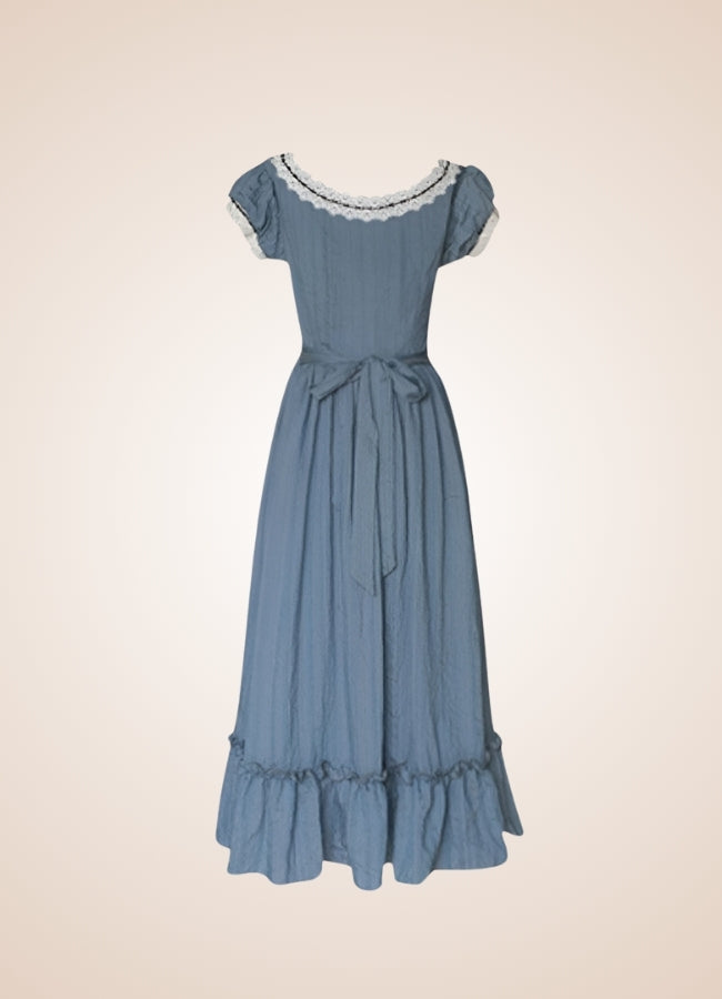 Woman's Blue Medieval Chemise - Steampunk Australia